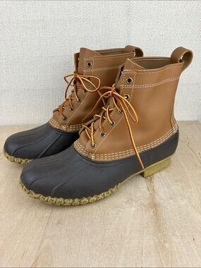 LL Bean Boots 8" Leather Duck Boots